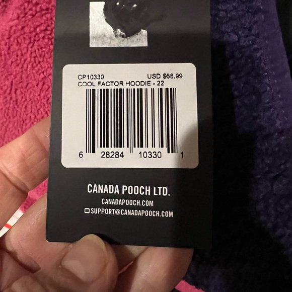 🆕 CANADA POOCH SHERPA “COOL FACTOR HOODIE” DOG COAT”NEW with TAGS - Picture 6 of 9